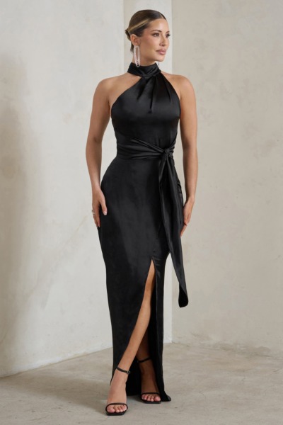 Black Maxi Dress - Woman - Club L London GOOFASH