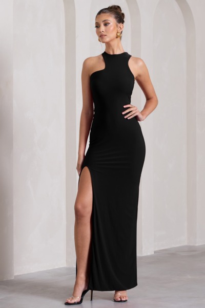 Black Maxi Dress for Woman by Club L London GOOFASH