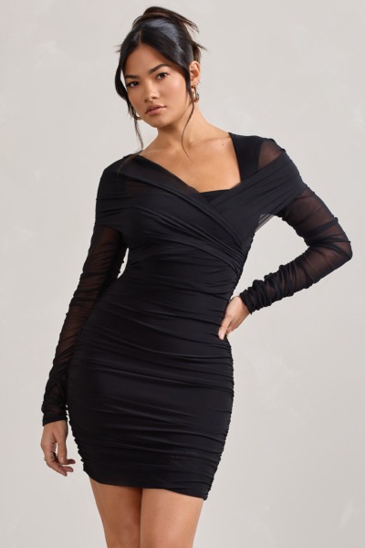 Black Mini Dress - Woman - Club L London GOOFASH