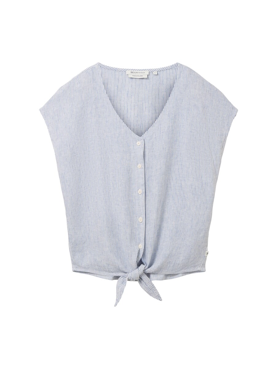 Blouse in Blue Tom Tailor Woman - Tom Tailor GOOFASH