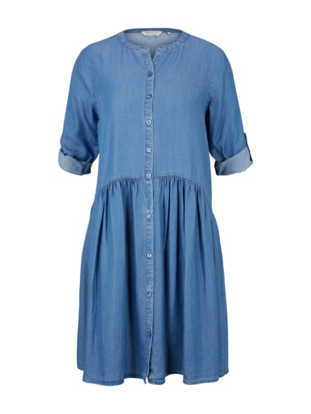 Blue Blouse Dress for Women by Tom Tailor GOOFASH