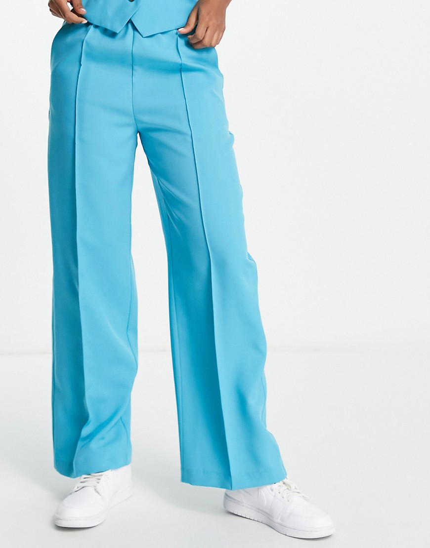 Blue Suit Trousers Asos Woman GOOFASH