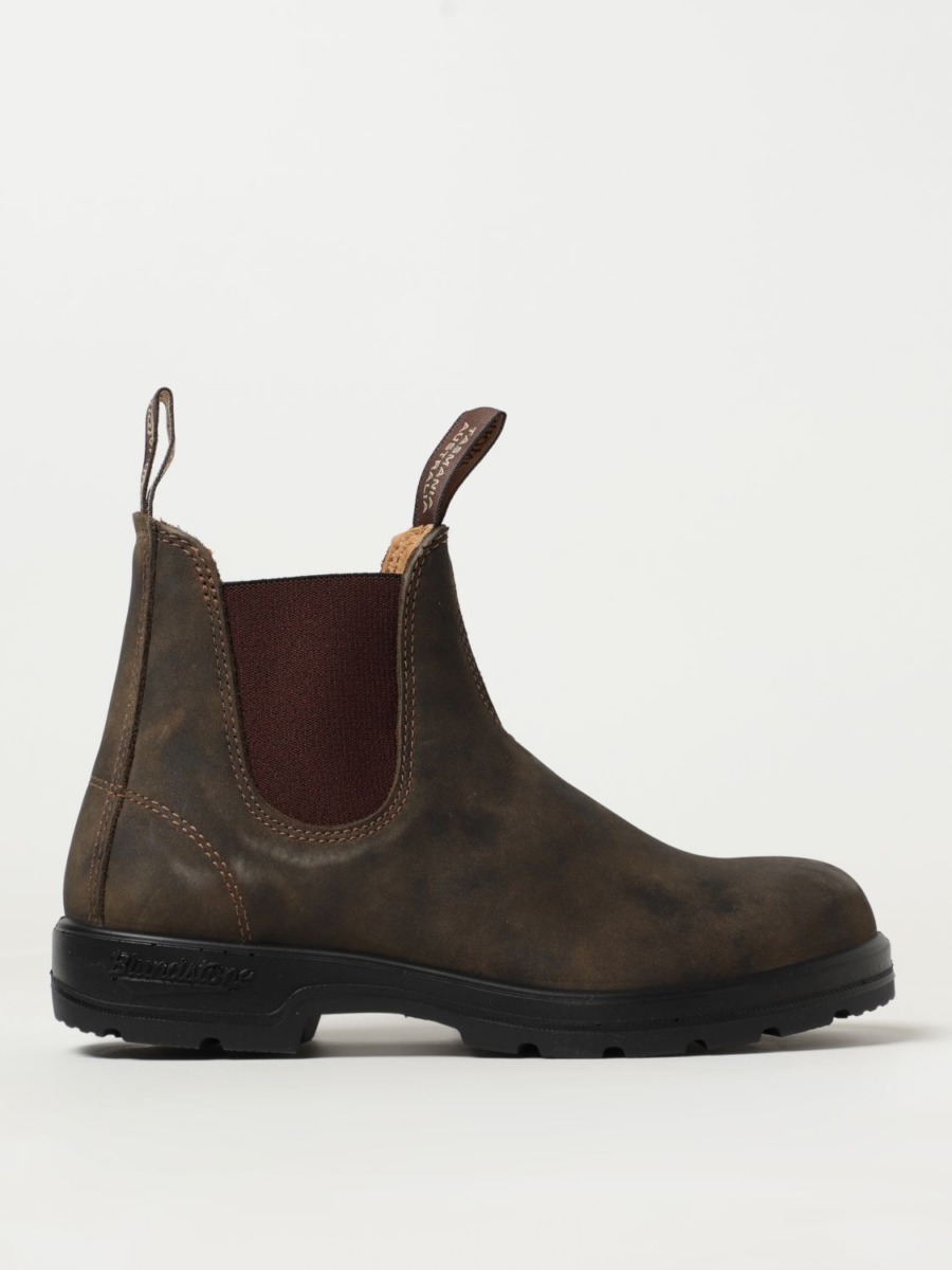 Blundstone Women Flat Boots in Brown from Giglio GOOFASH