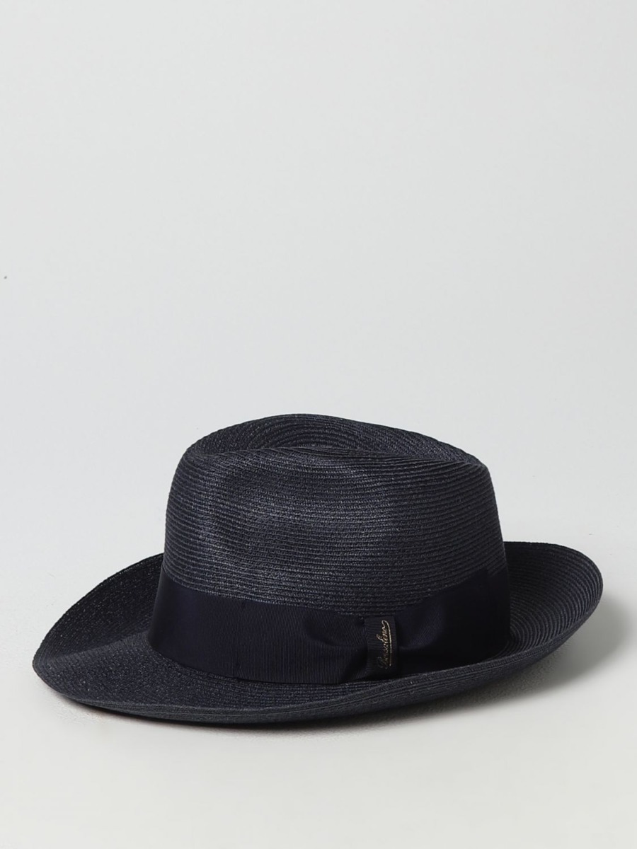 Borsalino Men Hat in Blue - Giglio GOOFASH