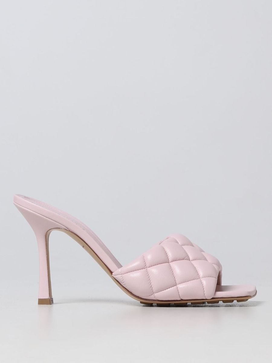 Bottega Veneta - Women's Heeled Sandals - Pink - Giglio GOOFASH