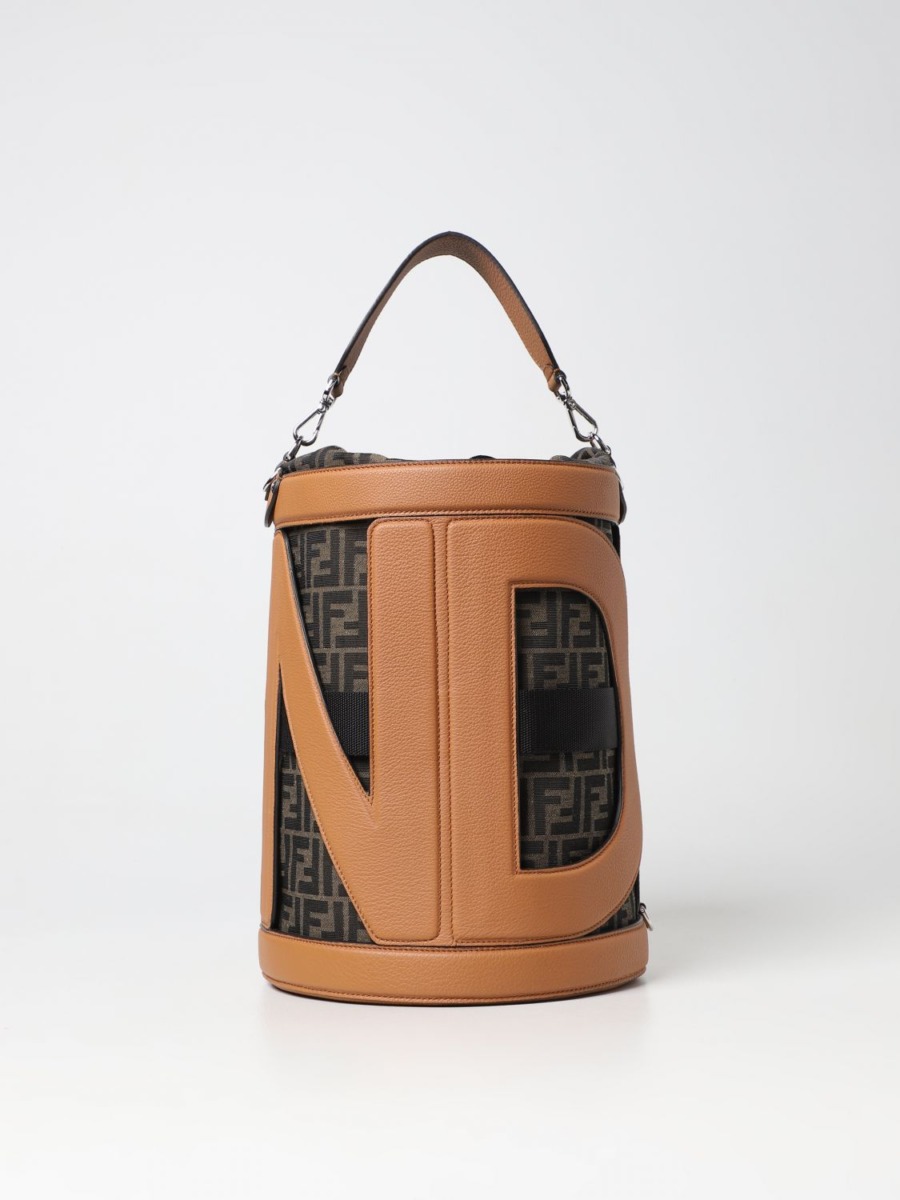 Brown Shoulder Bag from Giglio GOOFASH