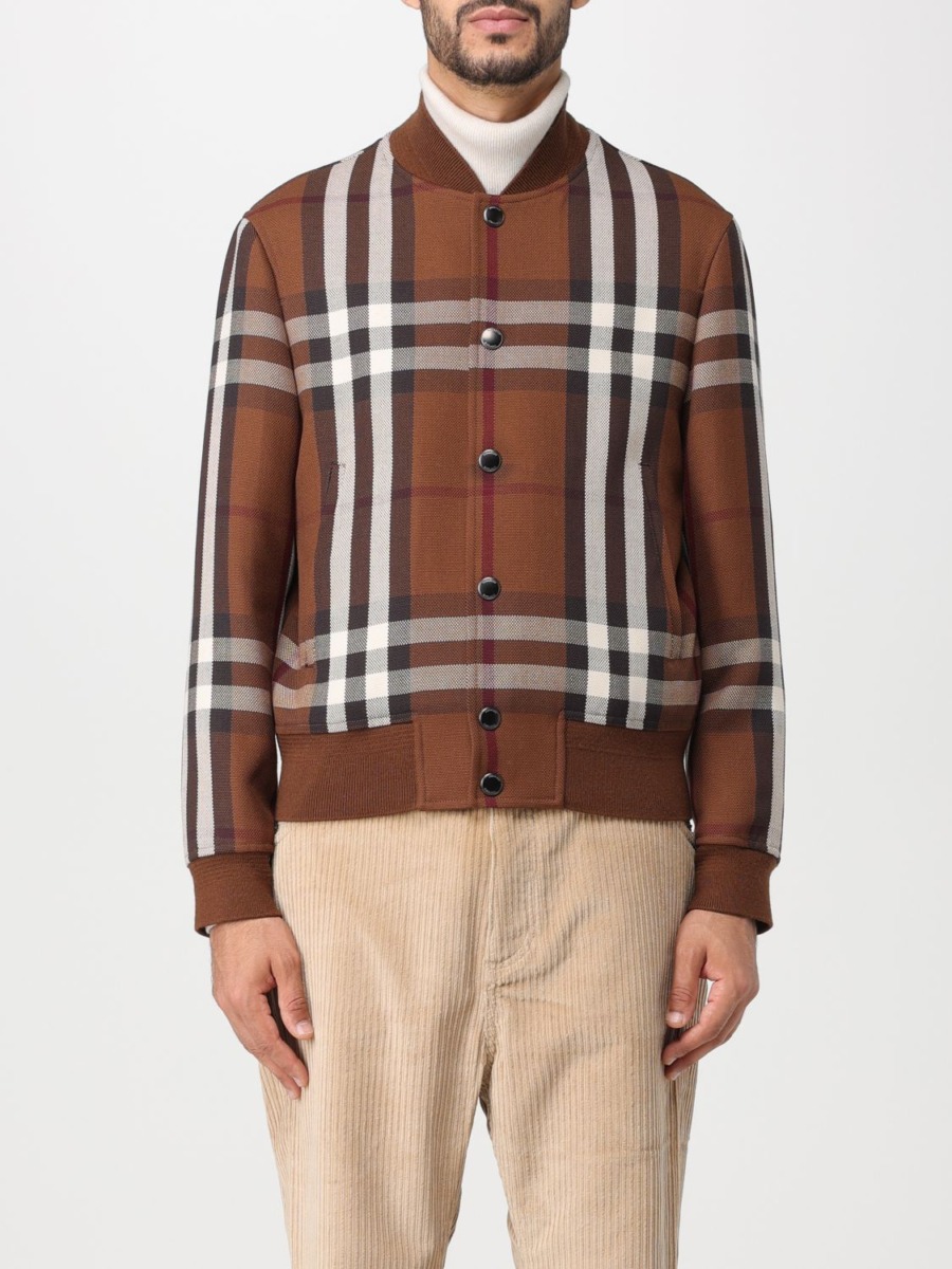 Burberry - Jacket Brown by Giglio GOOFASH