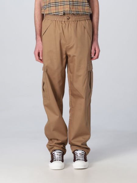 Burberry - Men Camel Trousers from Giglio GOOFASH