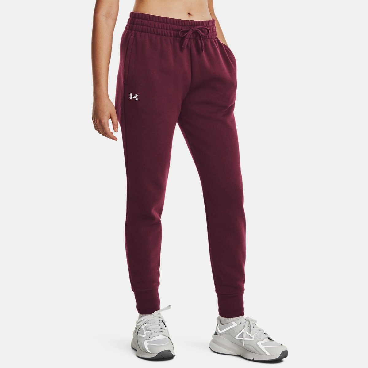 Burgundy Joggers for Woman at Under Armour GOOFASH