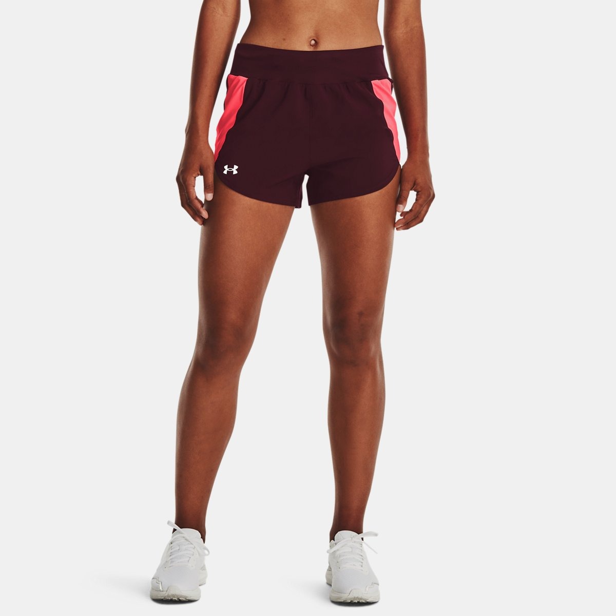 Burgundy Shorts for Women by Under Armour GOOFASH