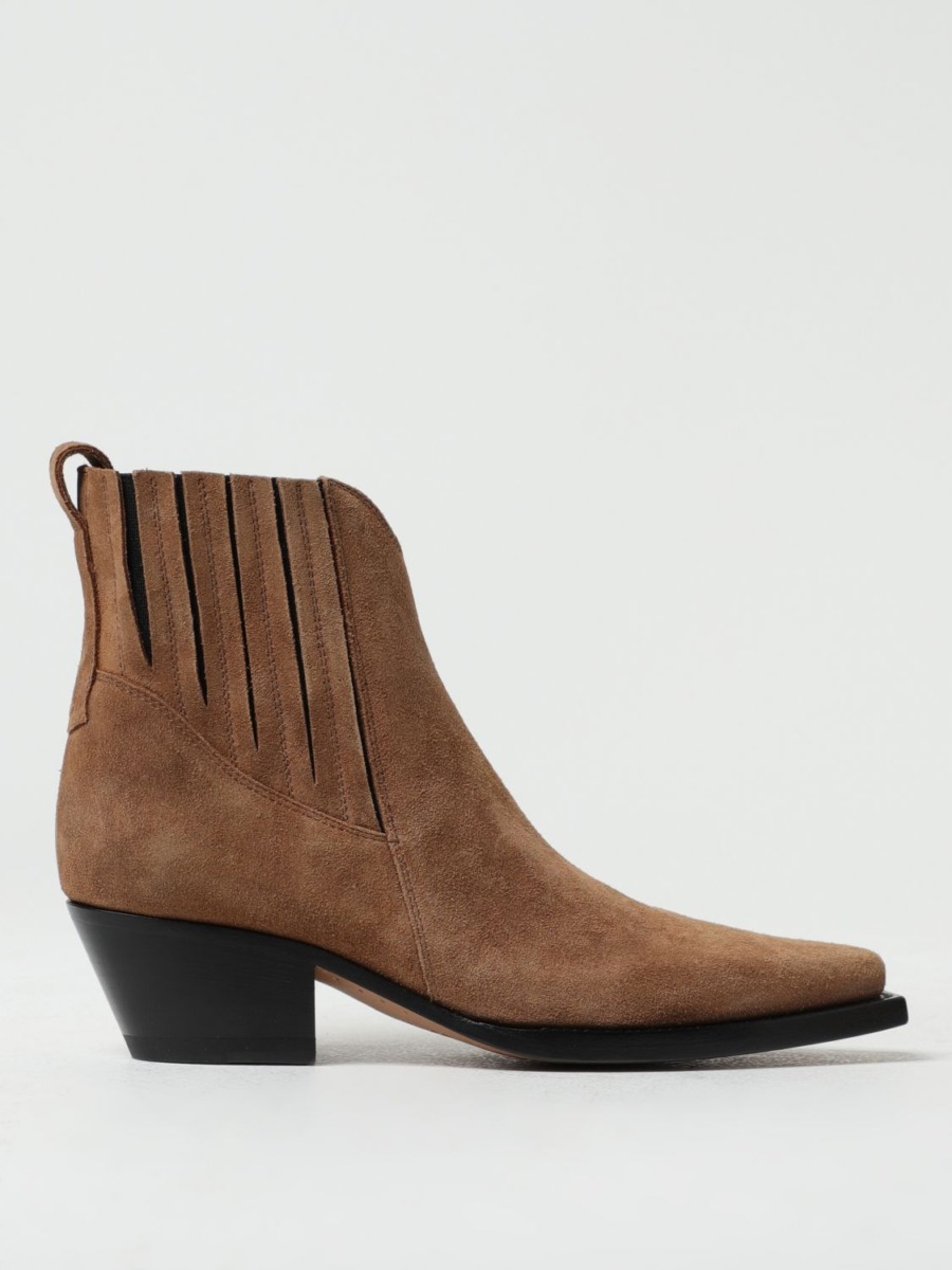 Buttero - Lady Sand Flat Boots at Giglio GOOFASH