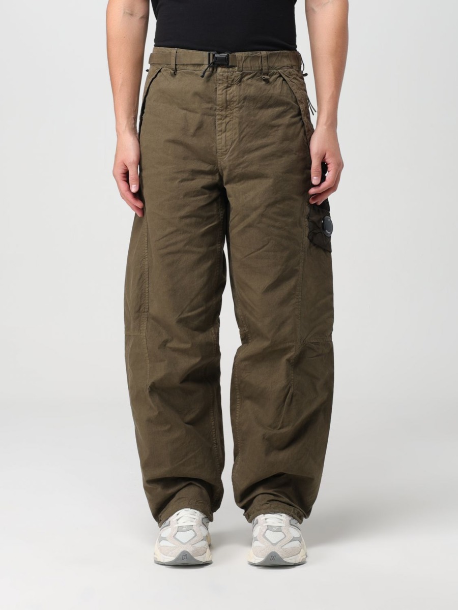 C.P. Company Men's Brown Trousers by Giglio GOOFASH