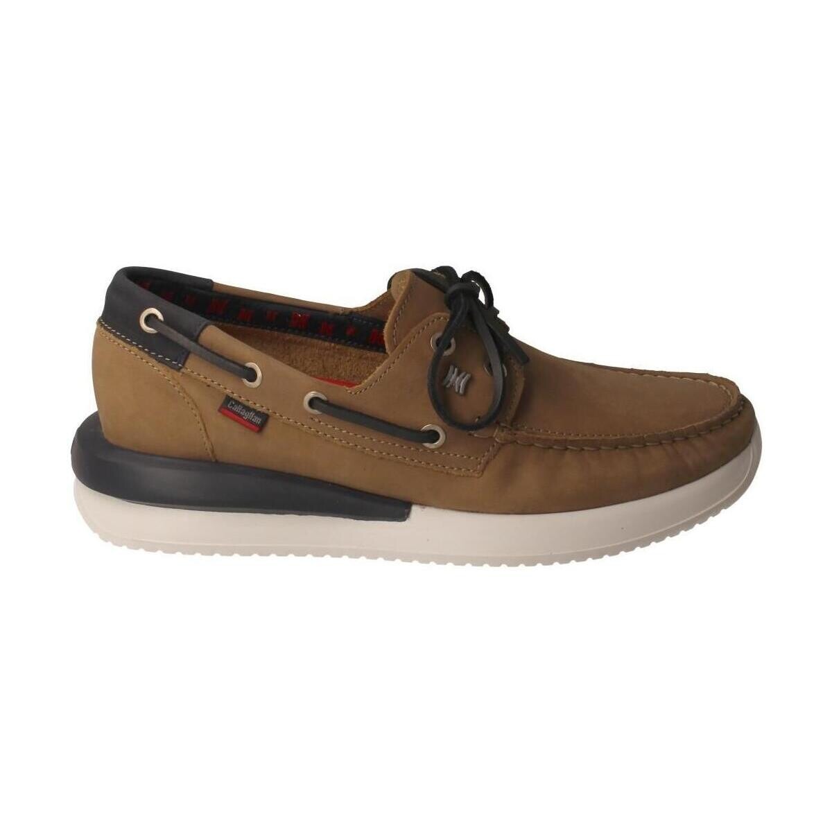 Callaghan - Gents Boat Shoes Beige - Spartoo GOOFASH