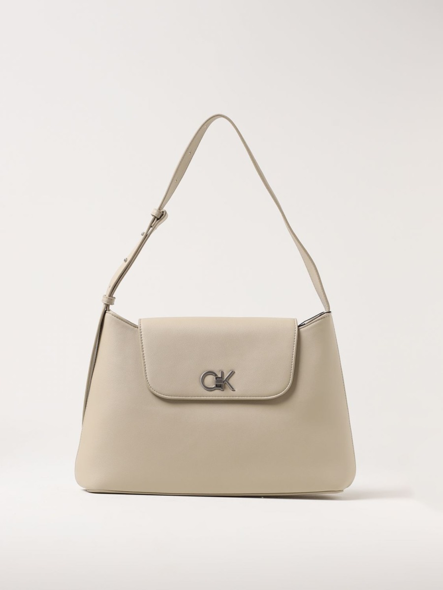 Calvin Klein Lady Beige Shoulder Bag at Giglio GOOFASH