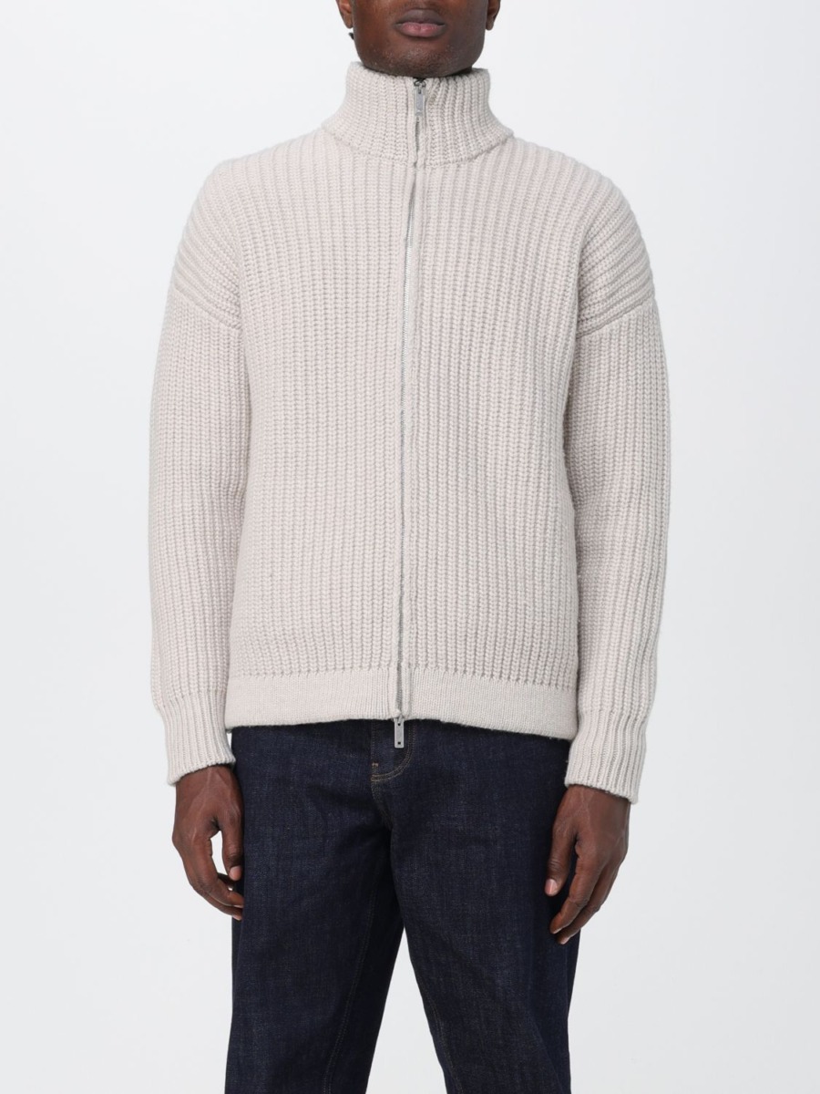 Cardigan in Cream for Man from Giglio GOOFASH