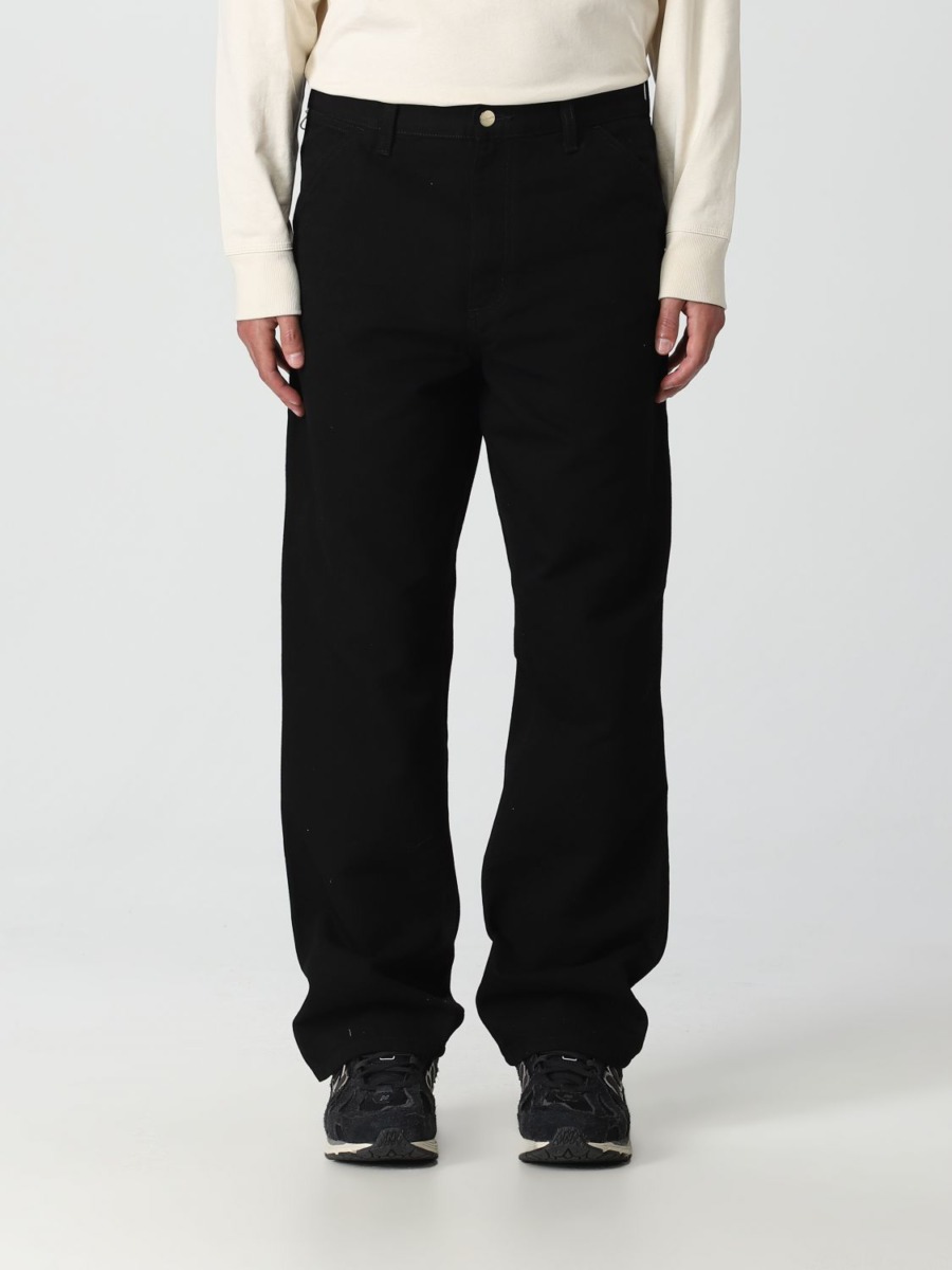 Carhartt - Black Trousers for Man by Giglio GOOFASH
