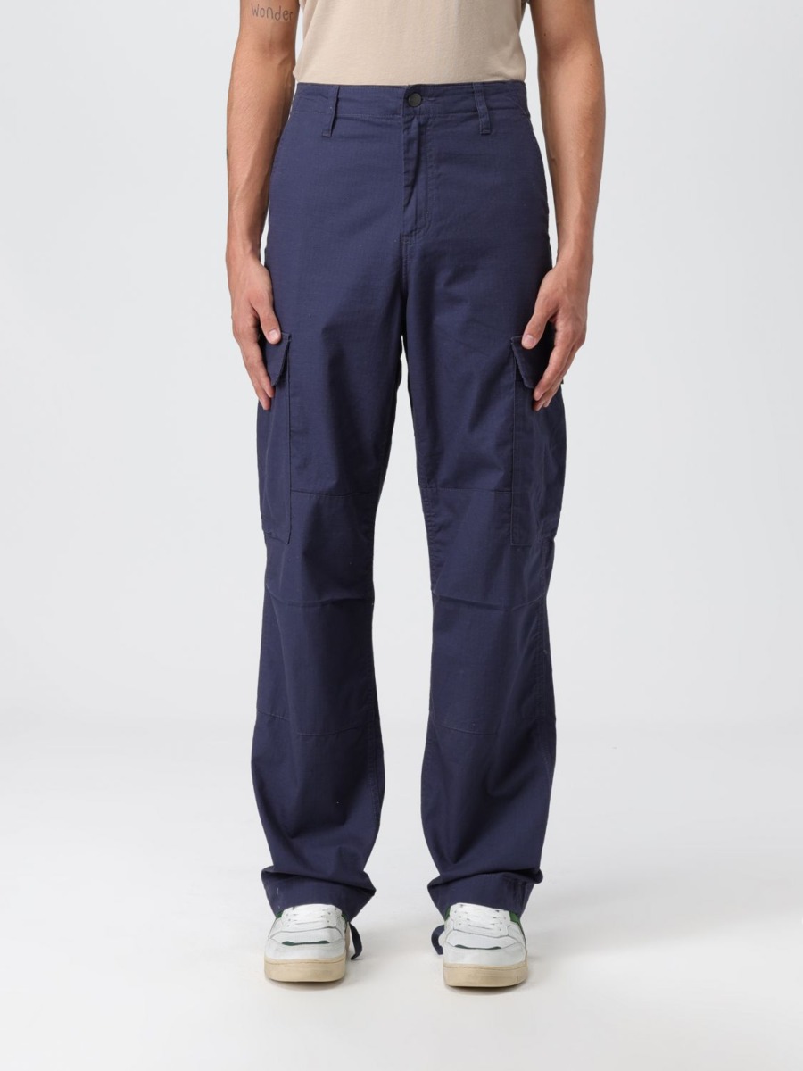 Carhartt - Blue Trousers for Men by Giglio GOOFASH