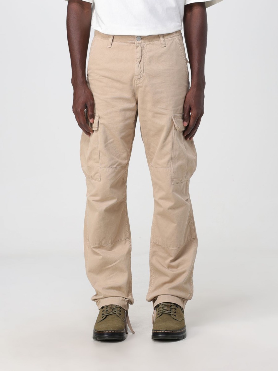Carhartt - Cream Trousers for Man at Giglio GOOFASH