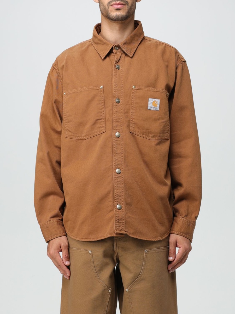 Carhartt - Man Shirt in Brown from Giglio GOOFASH