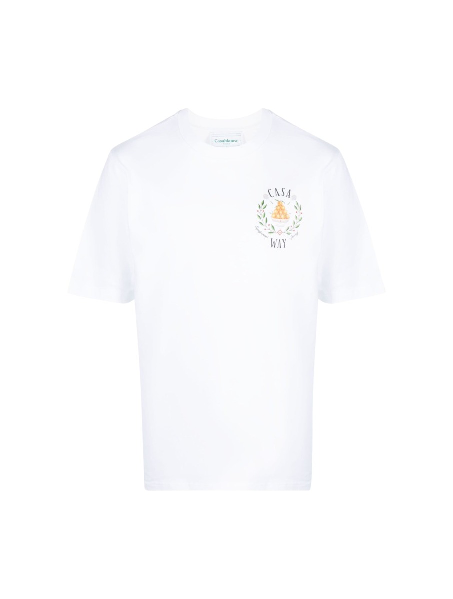 Casablanca - White T-Shirt for Men at Suitnegozi GOOFASH