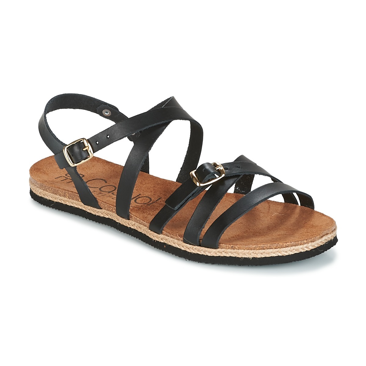 Casualtitude - Black Sandals for Women from Spartoo GOOFASH
