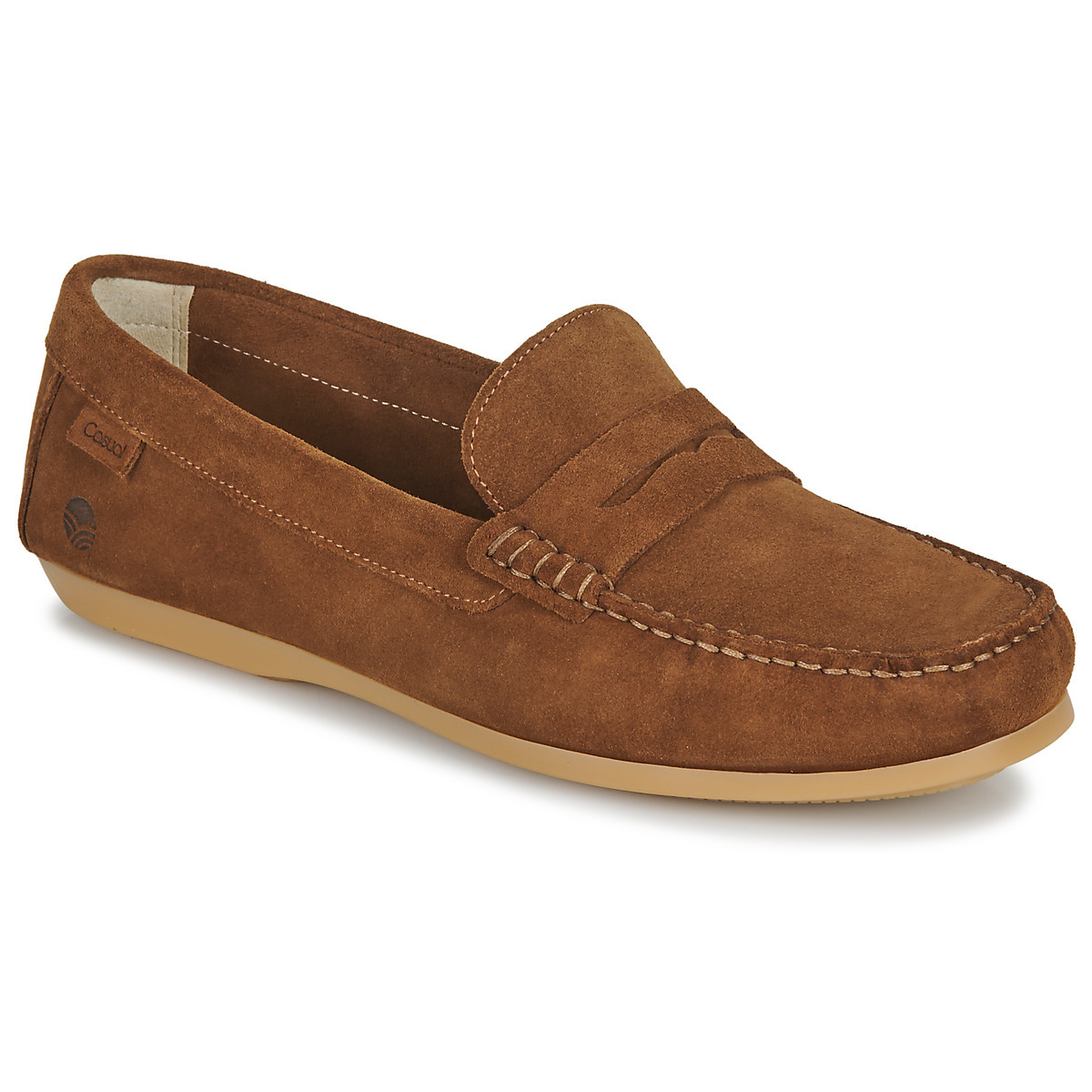 Casualtitude - Man Brown Loafers at Spartoo GOOFASH