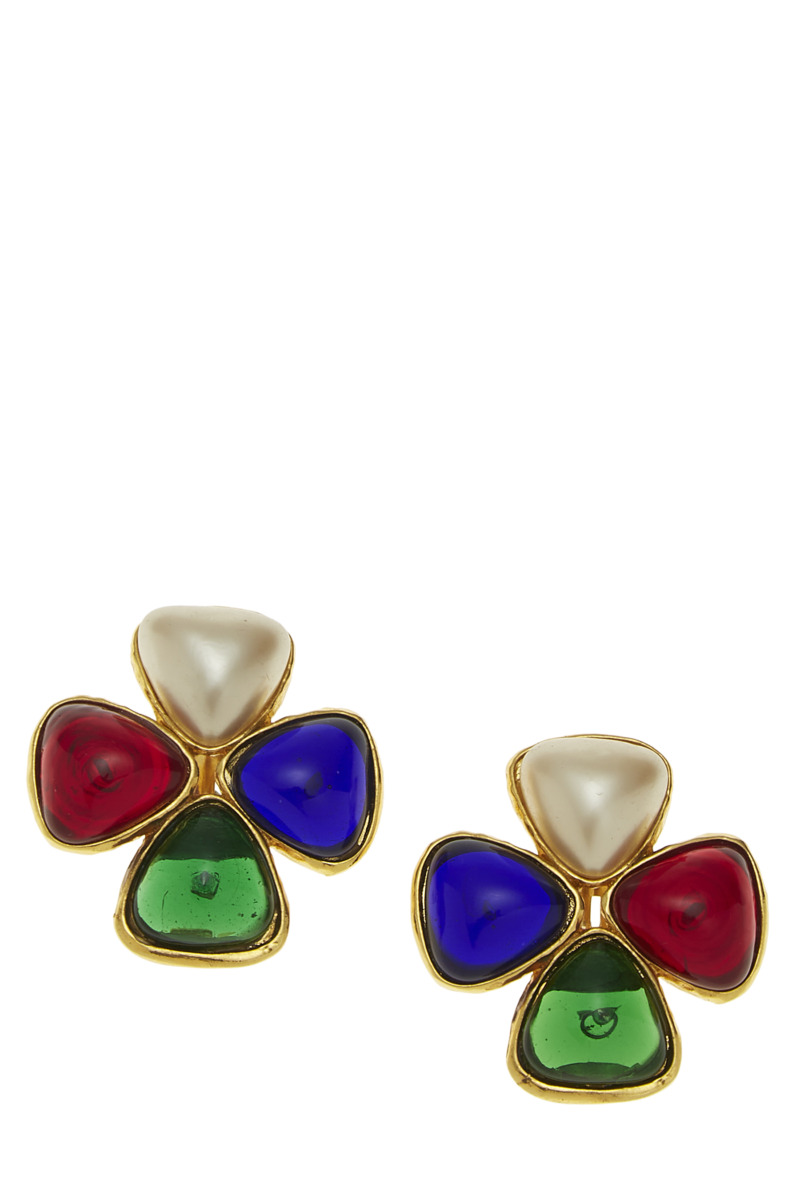 Chanel Multicolor Earrings by WGACA GOOFASH