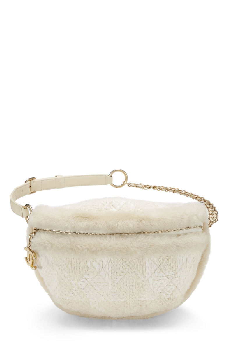 Chanel Women Belt Bag in Cream - WGACA GOOFASH