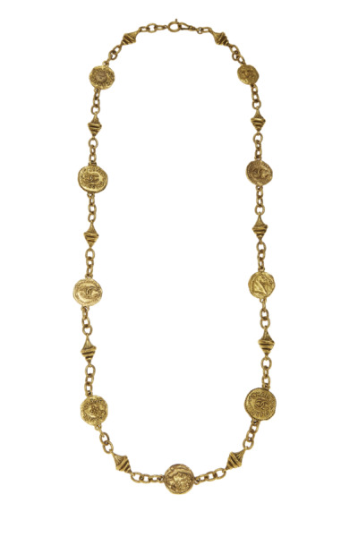 Chanel - Women's Necklace in Gold by WGACA GOOFASH
