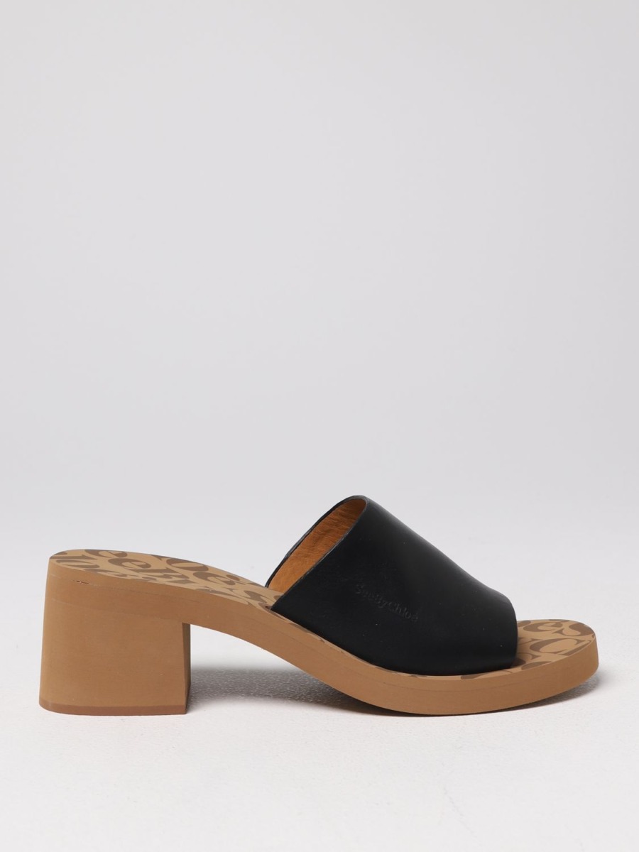 Chloé - Womens Heeled Sandals in Black Giglio GOOFASH