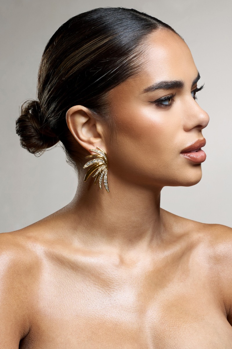 Club L London - Gold - Woman Earrings GOOFASH