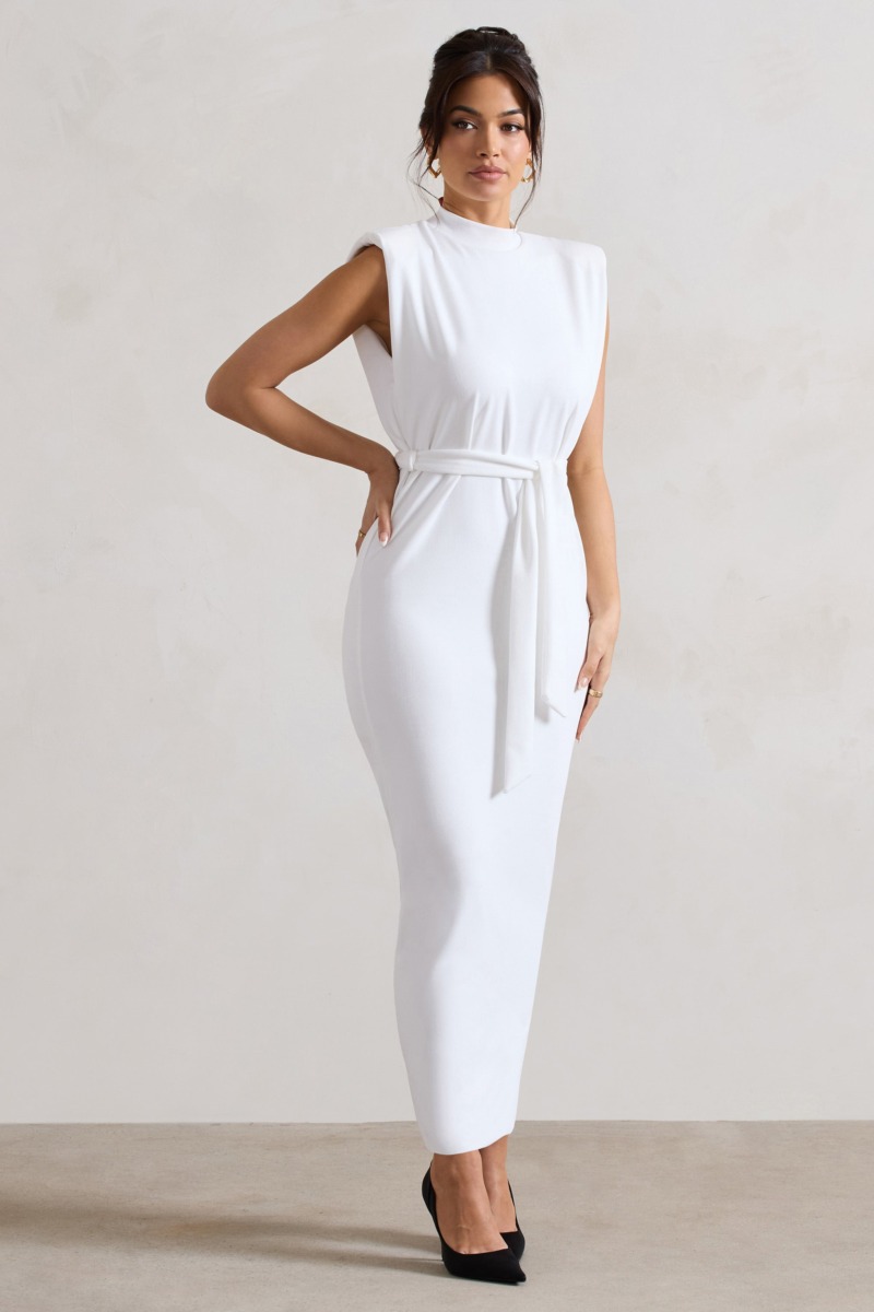 Club L London - White Maxi Dress for Women GOOFASH