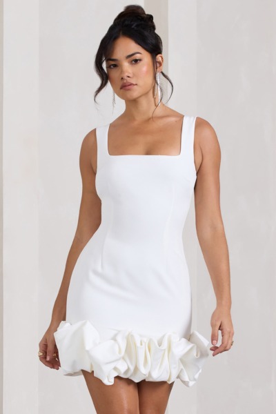 Club L London - White - Woman Mini Dress GOOFASH