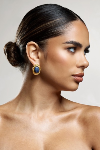 Club L London Woman Gold Earrings GOOFASH