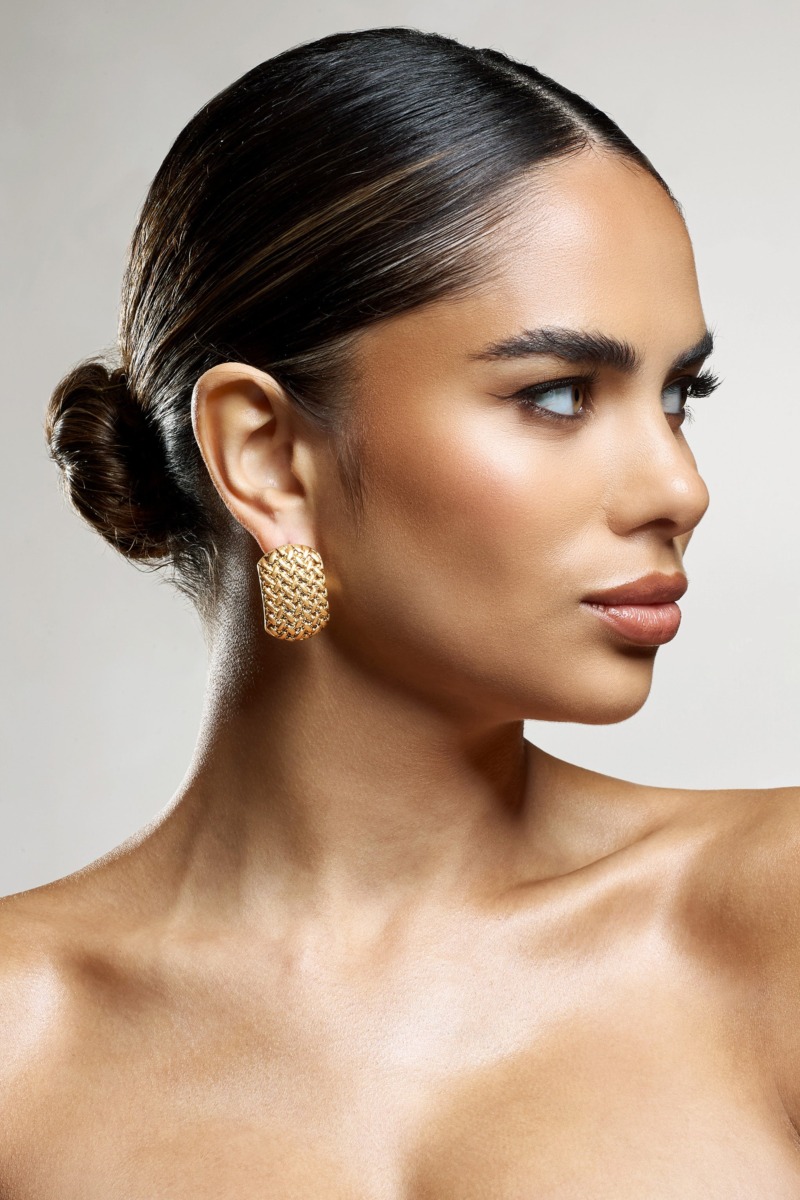 Club L London Women's Earrings Gold GOOFASH