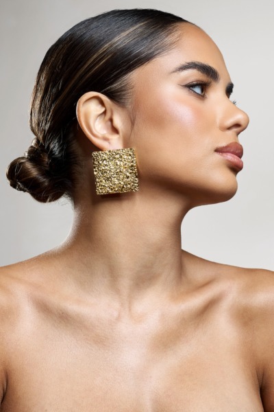 Club L London - Womens Gold Earrings GOOFASH