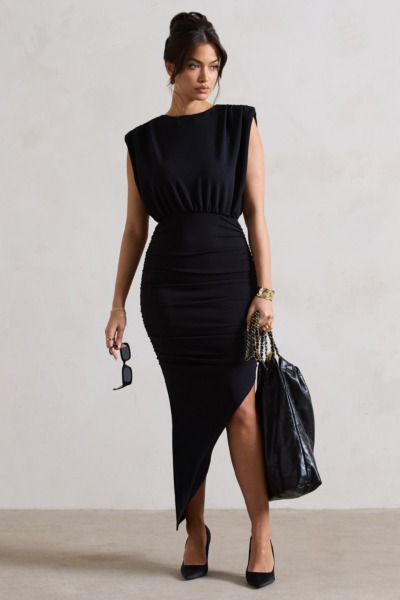 Club L London - Womens Maxi Dress in Black GOOFASH