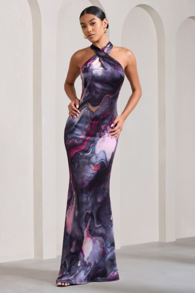 Club L London - Womens Print Maxi Dress GOOFASH