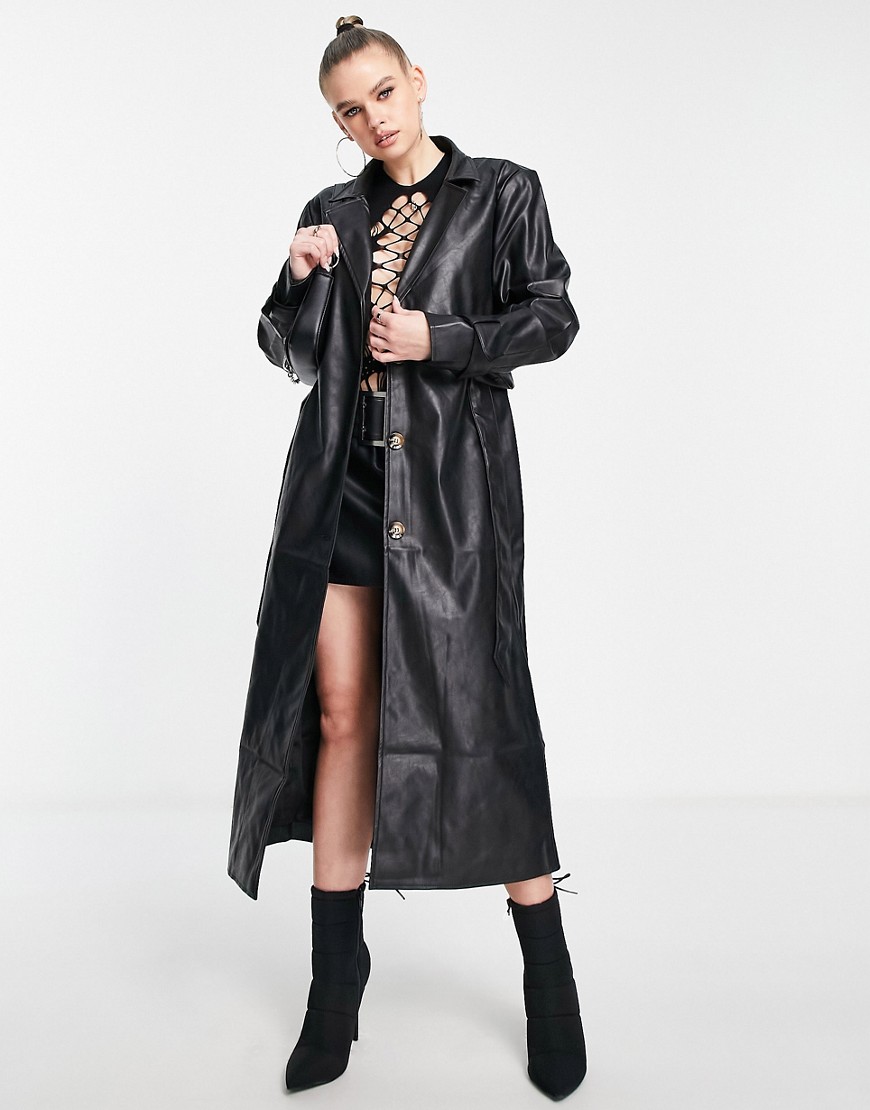 Coat in Black - Asos GOOFASH