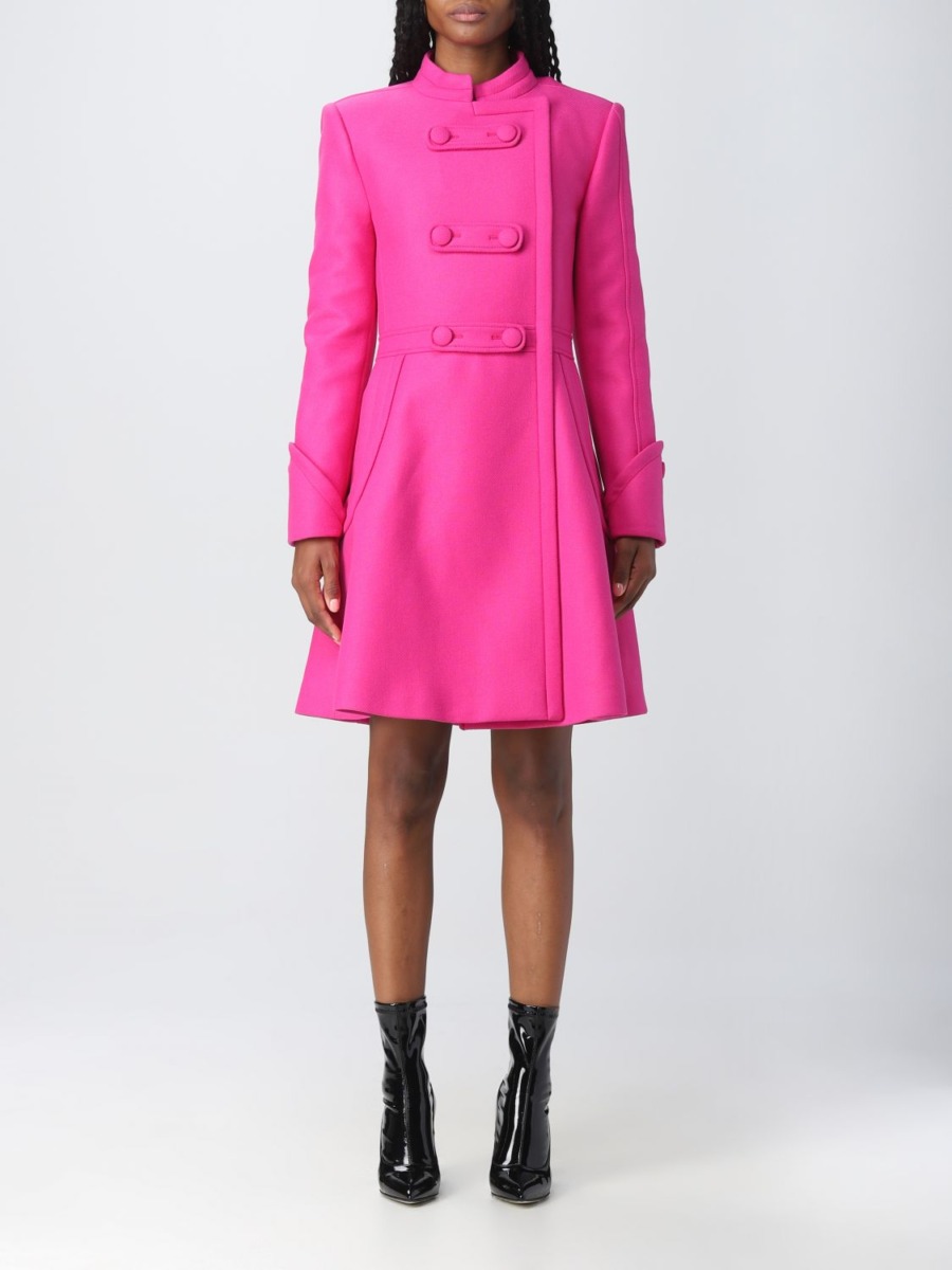 Coat in Pink at Giglio GOOFASH