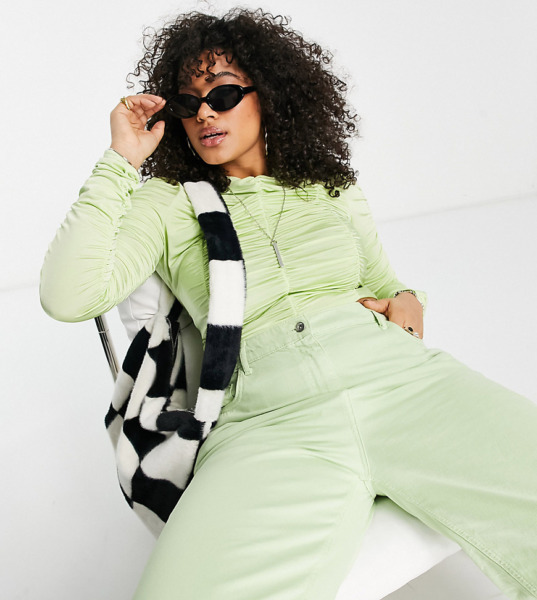 Collusion Green Top for Woman from Asos GOOFASH
