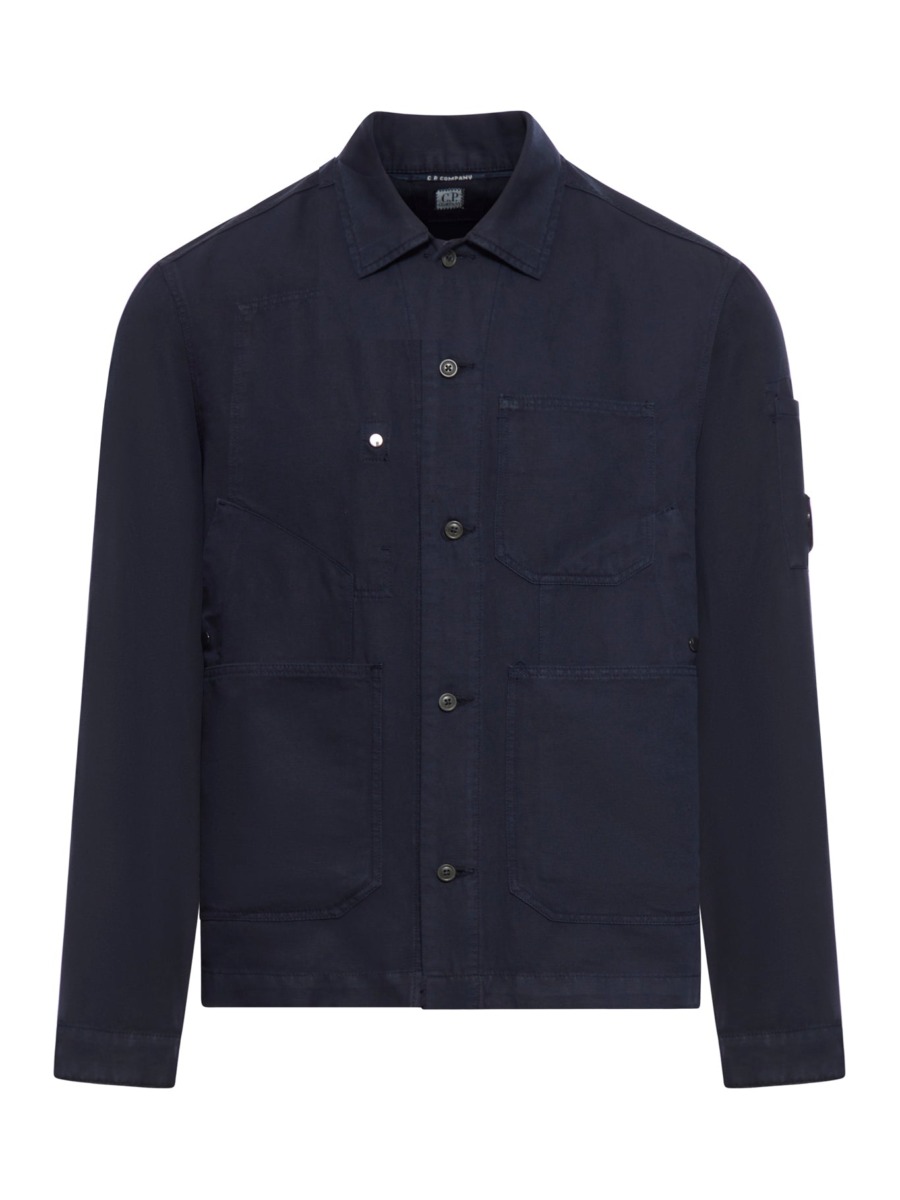 Cp Company - Man Jacket in Blue - Suitnegozi GOOFASH