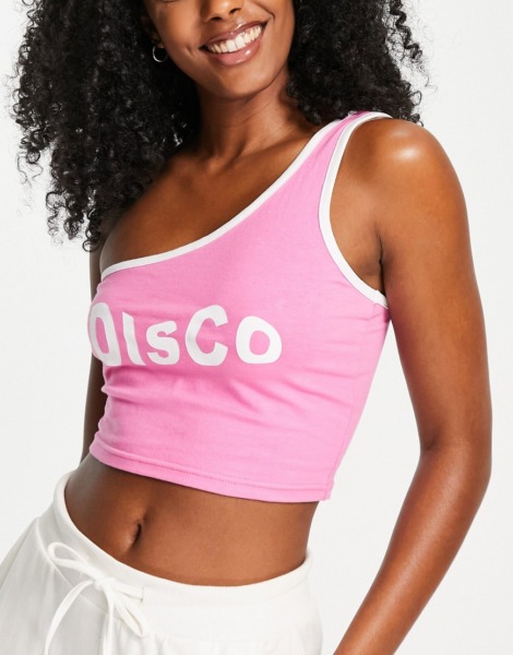 Daisy Street - Woman Crop Top in Pink from Asos GOOFASH