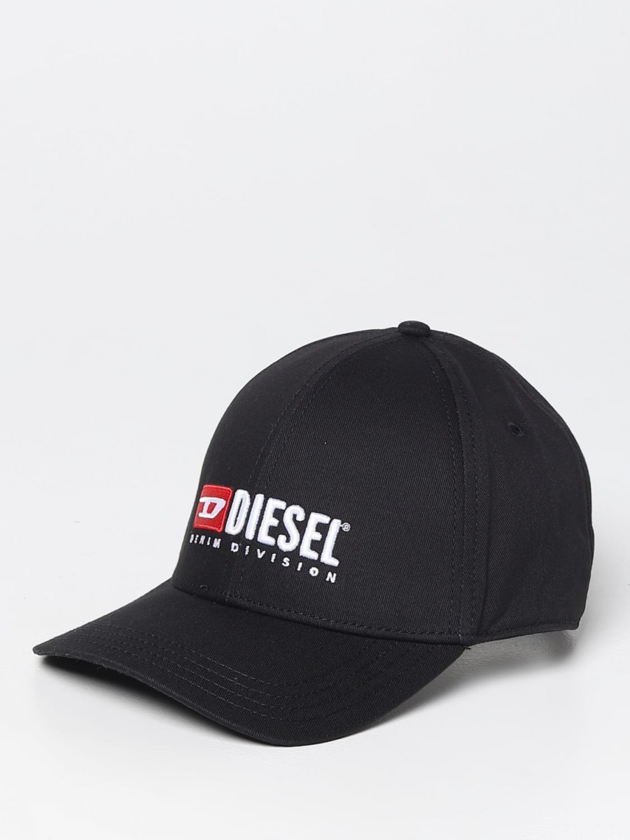 Diesel Hat Black for Men from Giglio GOOFASH