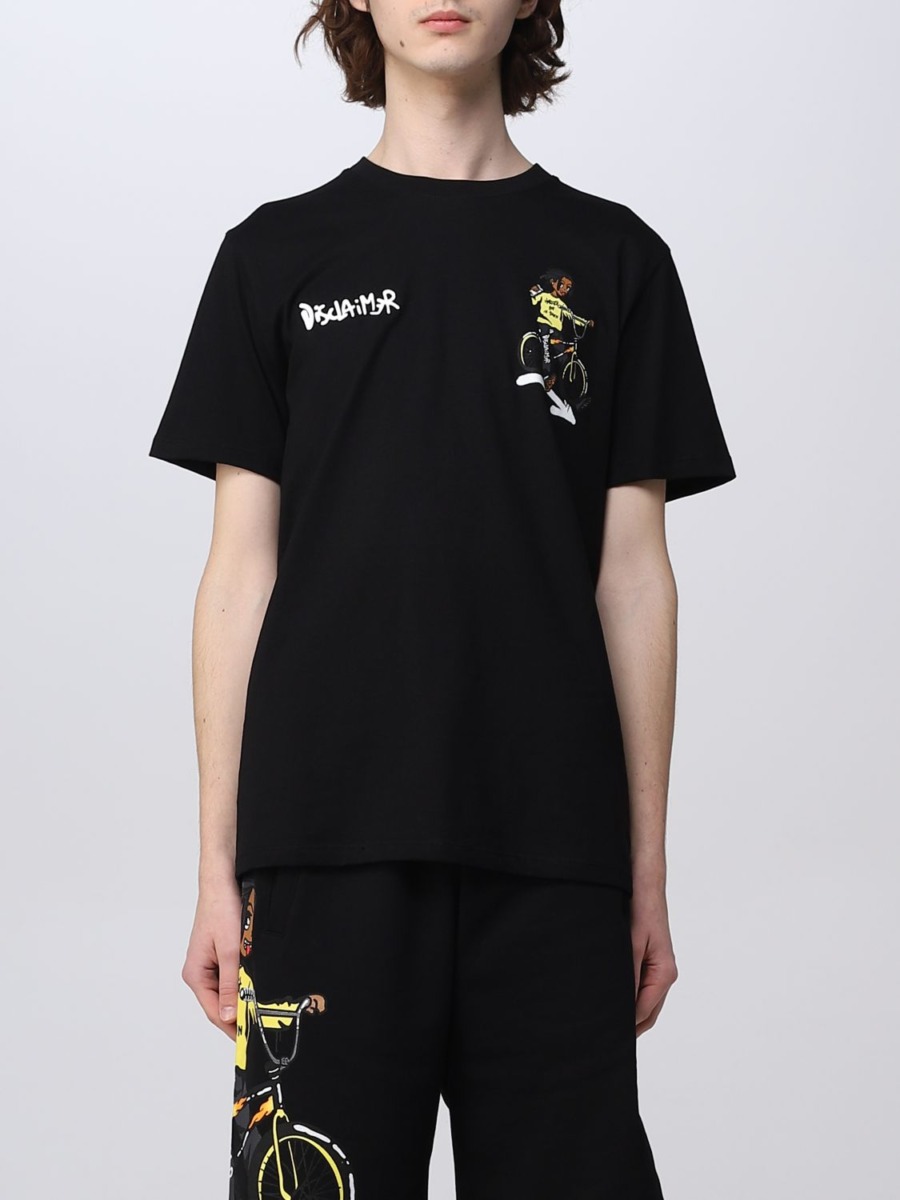 Disclaimer - Men T-Shirt Black from Giglio GOOFASH