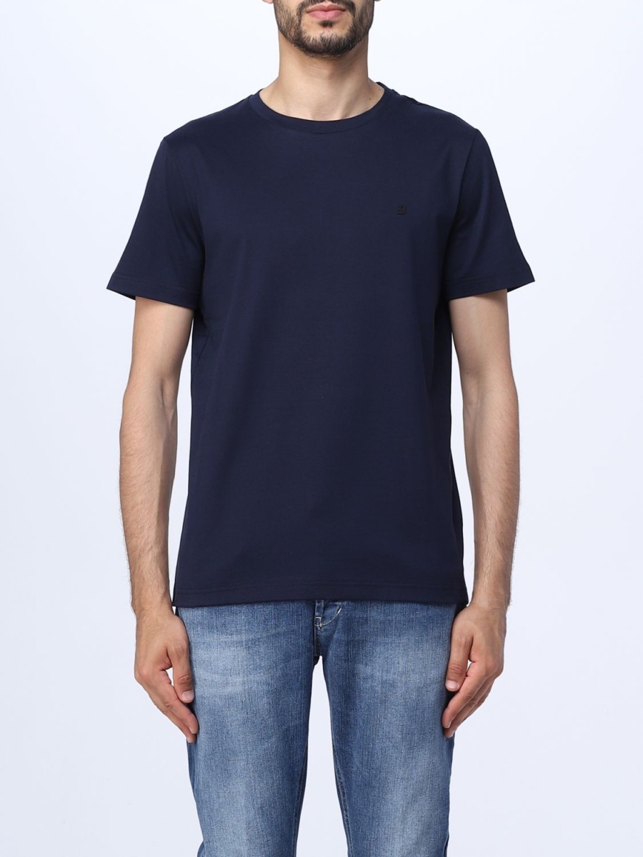 Dondup - Blue - Man T-Shirt - Giglio GOOFASH