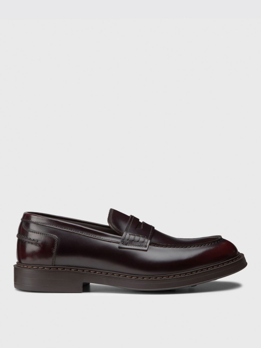 Doucal's - Man Loafers in Burgundy by Giglio GOOFASH