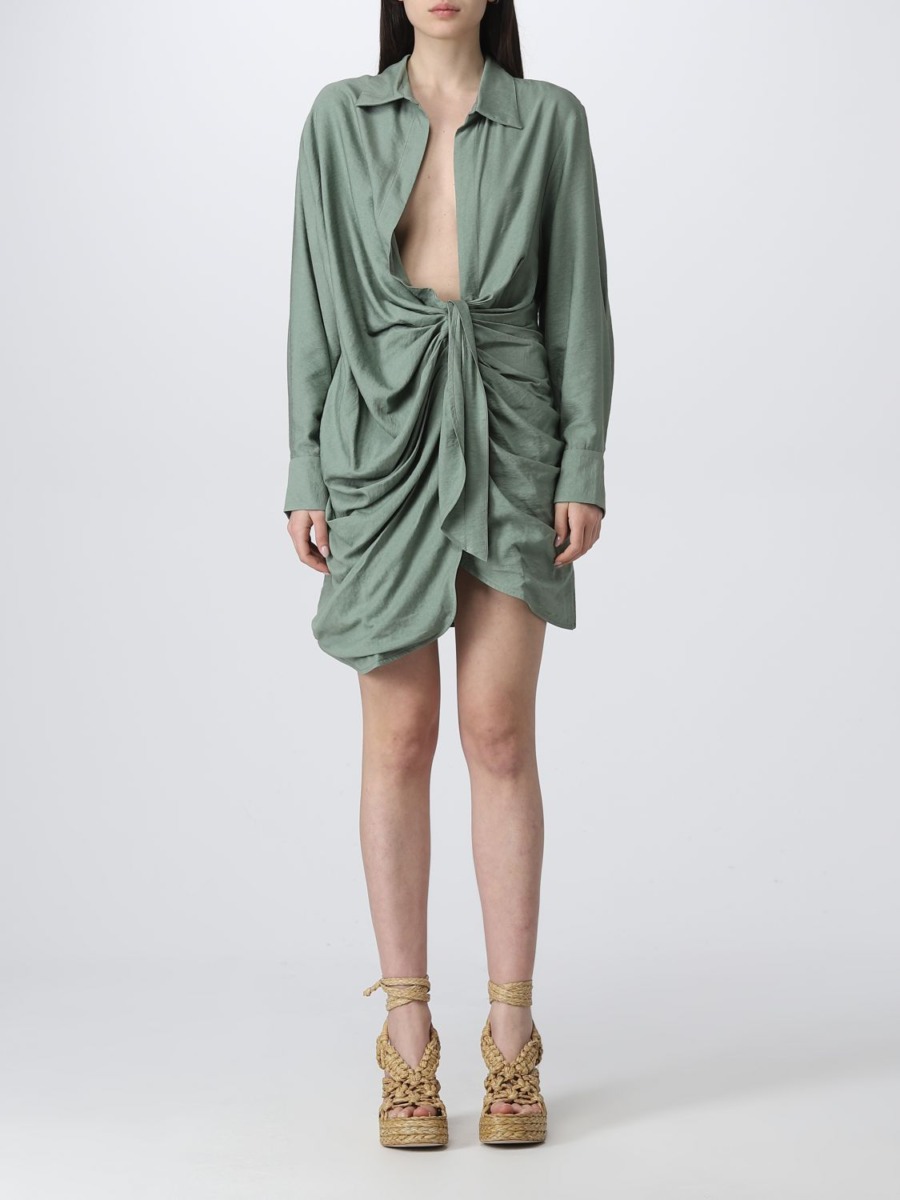 Dress in Green Jacquemus Woman - Giglio GOOFASH