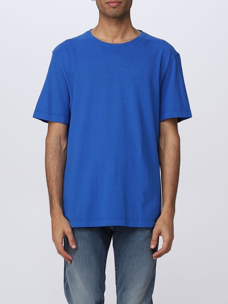 Drumohr - Blue T-Shirt for Man at Giglio GOOFASH