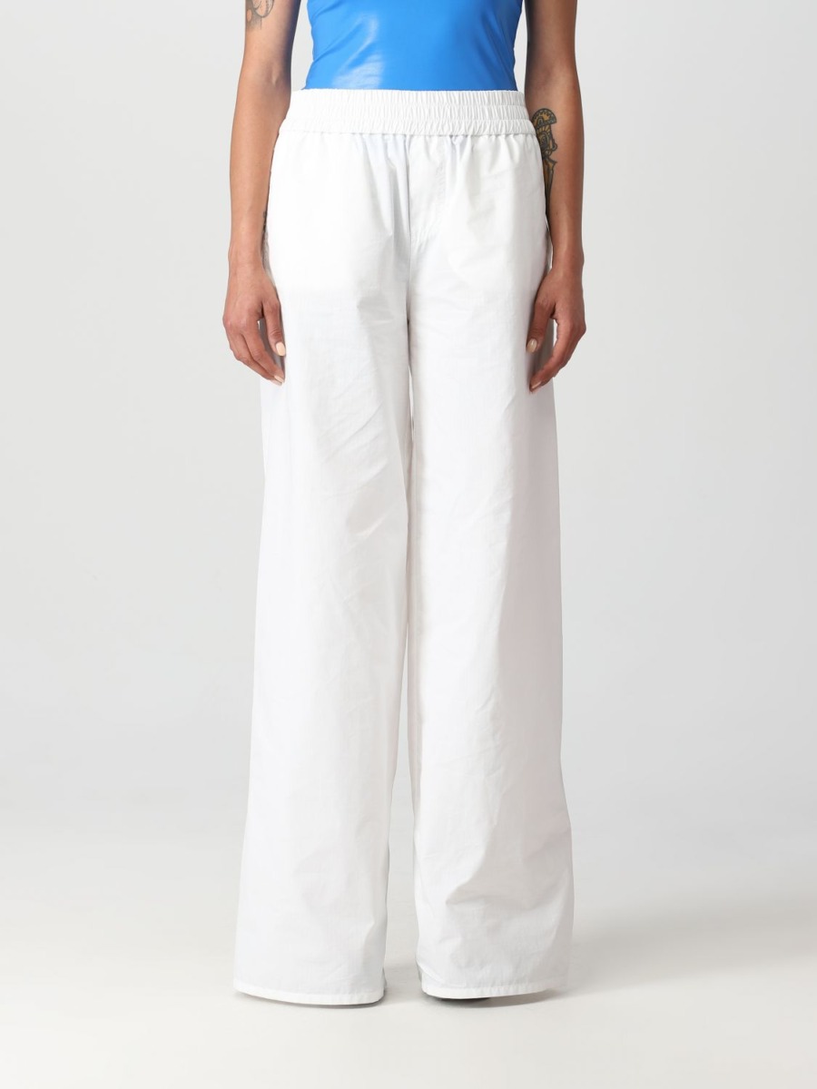Dsquared2 Ladies White Trousers at Giglio GOOFASH